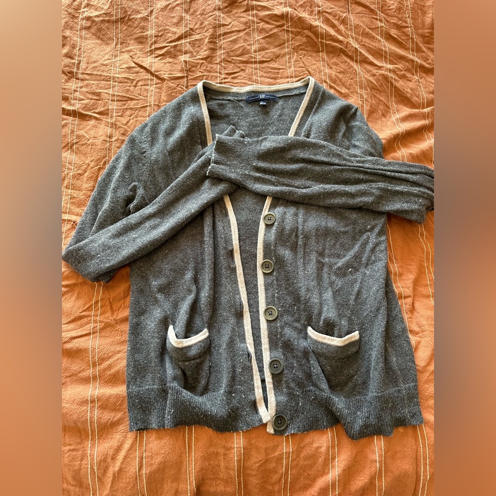 Gap Tipped Wool Cardigan